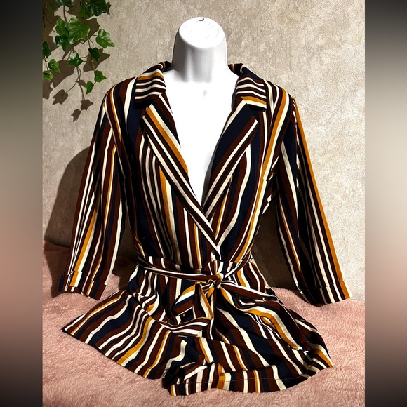 Striped Romper - Picture 2 of 8